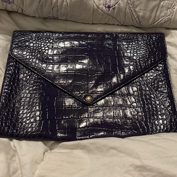 Bags Nwot Coach Computer Bag 13x1 Dark Blue Poshmark